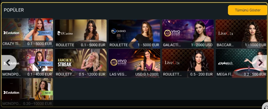Casino Oyun Seçenekleri
